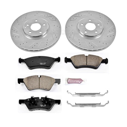 PowerStop Front Z23 Evolution Sport Brake Kit | Mercedes-Benz E350 (07-09) (K6357)