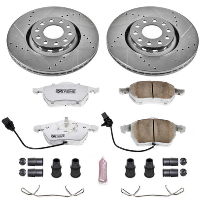 PowerStop Front Z26 Street Warrior Brake Kit | Audi A4 (02-05) (K636-26)