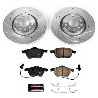PowerStop Z23 Evolution Sport Front Brake Kit | Audi A4 (02-05) (K636)