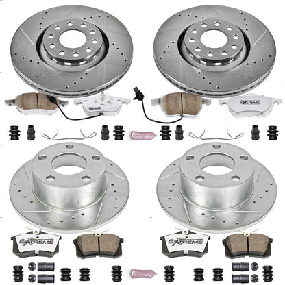 PowerStop Front & Rear Z26 Street Warrior Brake Kit | Audi A6 (98-04) (K637-26)