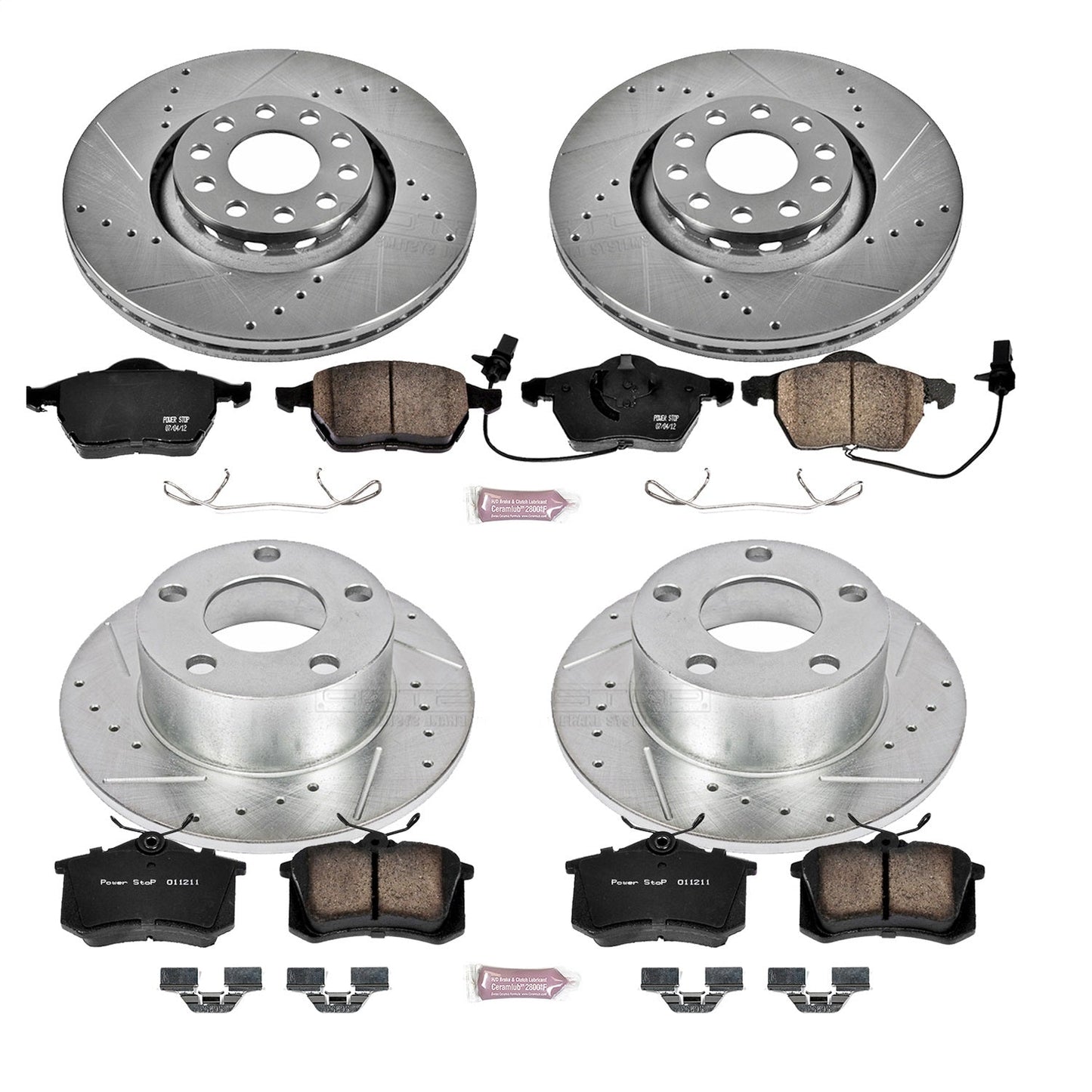 PowerStop Front & Rear Z23 Evolution Sport Brake Kit | Audi A6 (98-04) (K637)