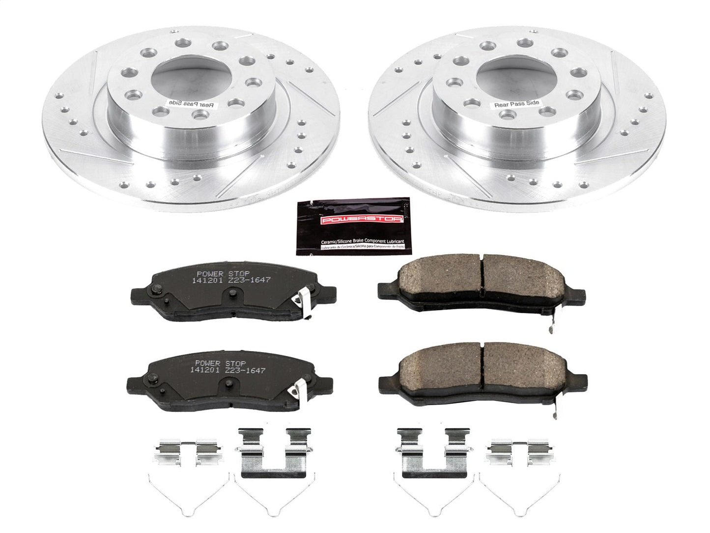 PowerStop Rear Z23 Evolution Sport Brake Kit | Dodge Dart (13-16) (K6371)