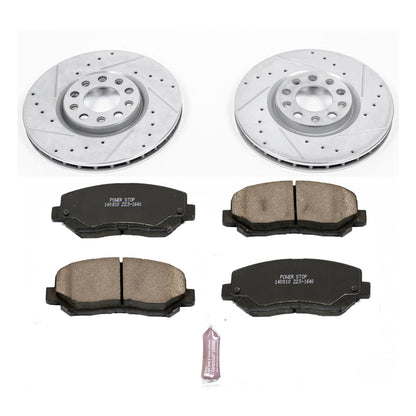 PowerStop Front Z23 Evolution Sport Brake Kit | Chrysler 200 (15-17) (K6372)