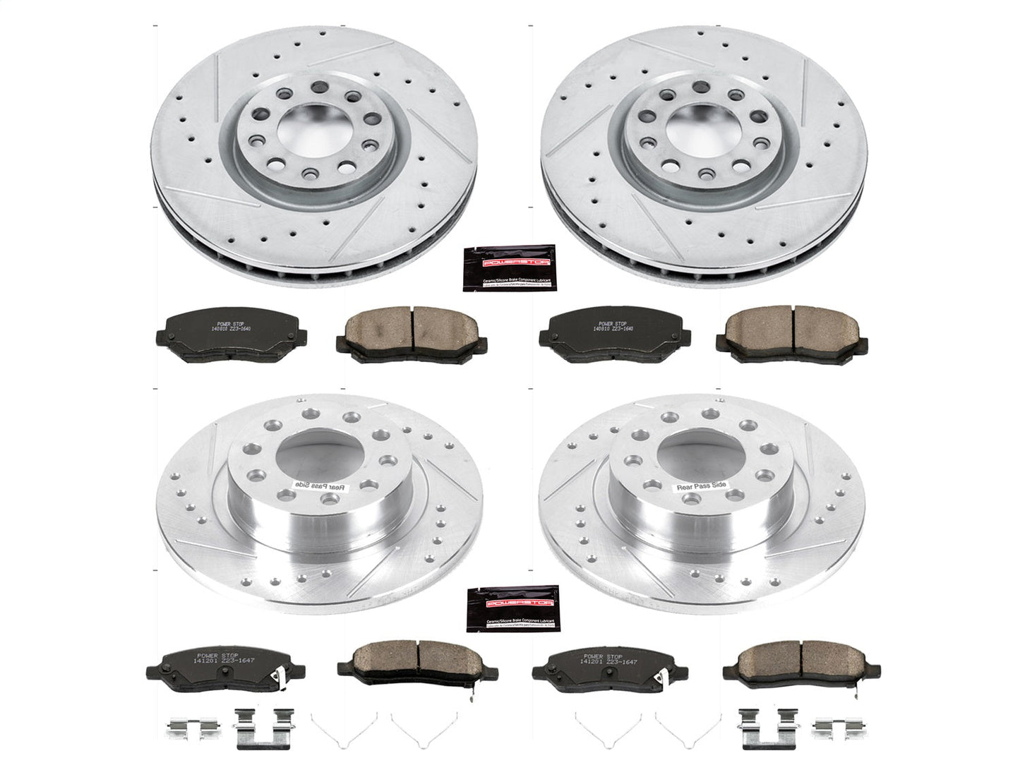 PowerStop Z23 Evolution Sport Front & Rear Brake Kit | Dodge Dart (13-16) (K6373)
