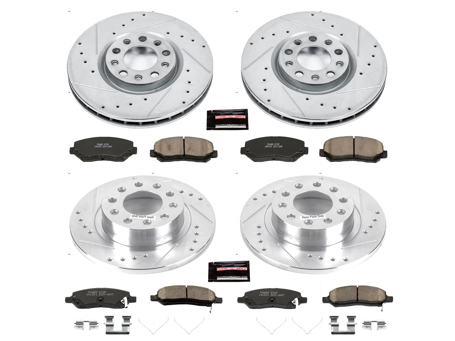 PowerStop Z23 Evolution Sport Front & Rear Brake Kit | Dodge Dart (13-16) (K6373)