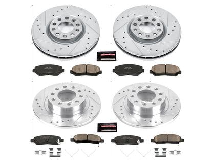 PowerStop Z23 Evolution Sport Front & Rear Brake Kit | Dodge Dart (13-16) (K6373)