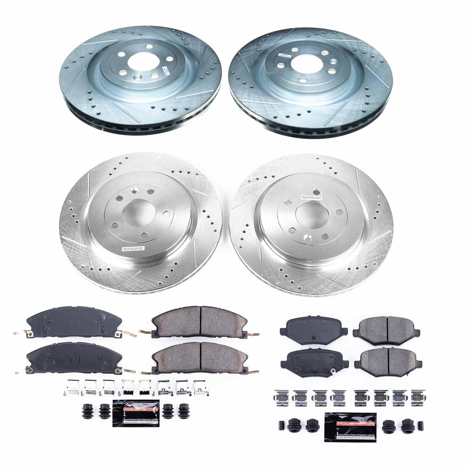 PowerStop Front & Rear Z23 Evolution Sport Brake Kit | Ford Explorer (13-19) (K6375)