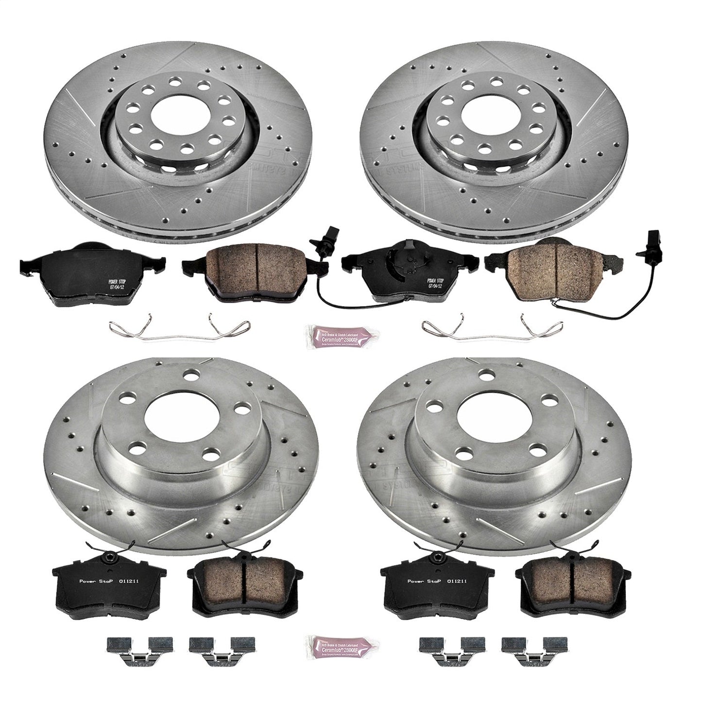 PowerStop Front & Rear Z23 Evolution Sport Brake Kit | Audi A6 Quattro (98-04) (K639)