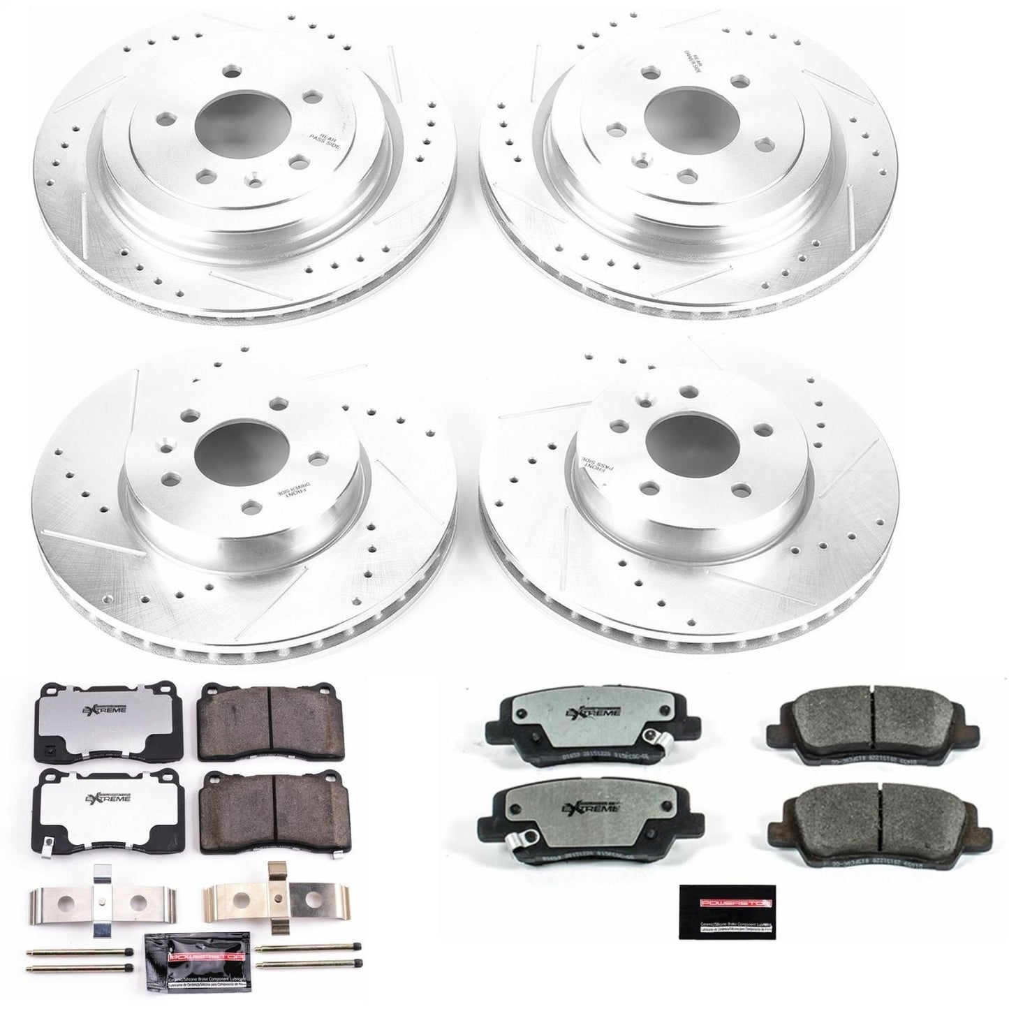 PowerStop Front & Rear Z26 Street Warrior Brake Kit | Cadillac ATS (13-15) (K6390-26)