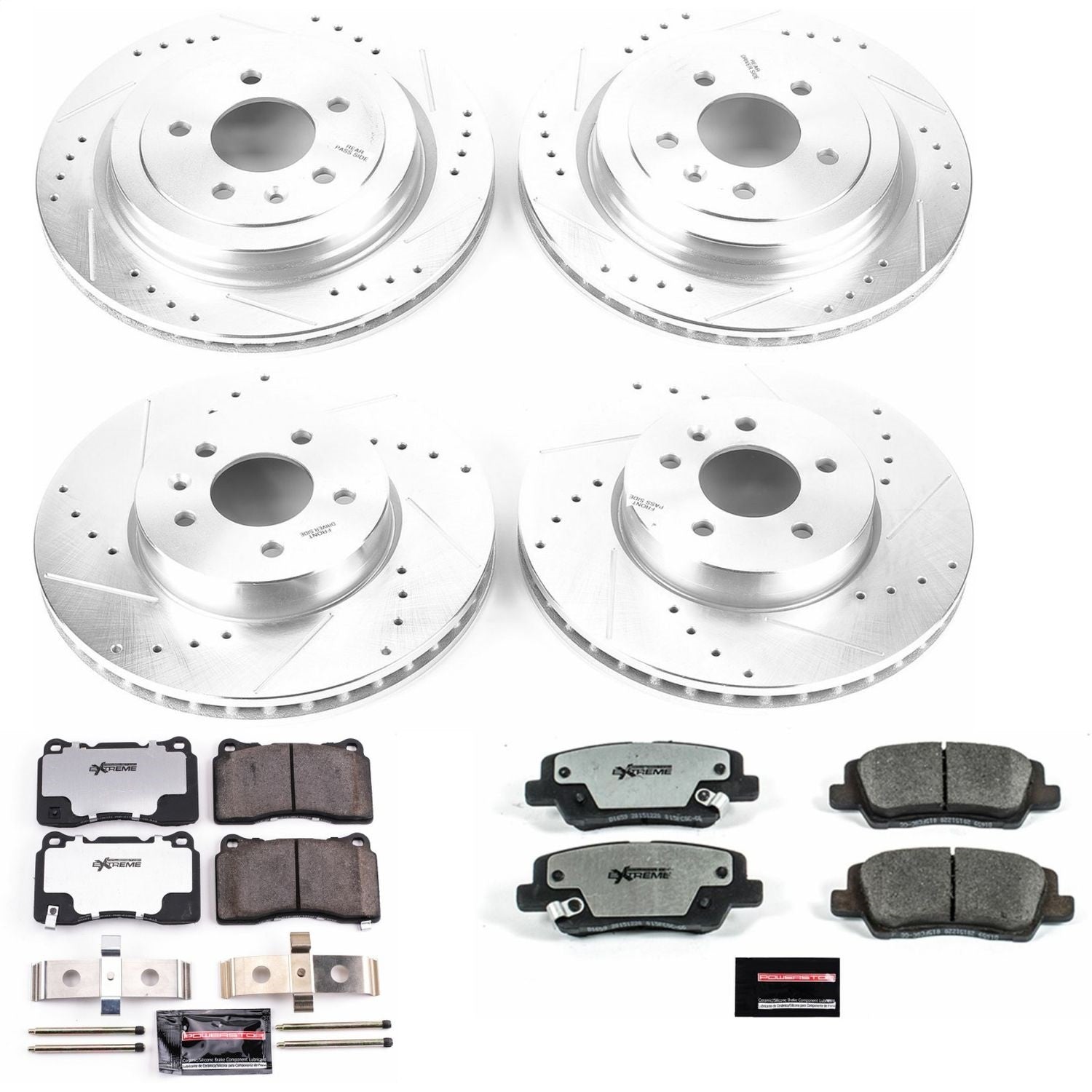 PowerStop Front & Rear Z26 Street Warrior Brake Kit | Cadillac ATS (13-15) (K6390-26)