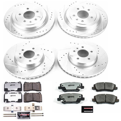 PowerStop Front & Rear Z26 Street Warrior Brake Kit | Cadillac ATS (13-15) (K6390-26)