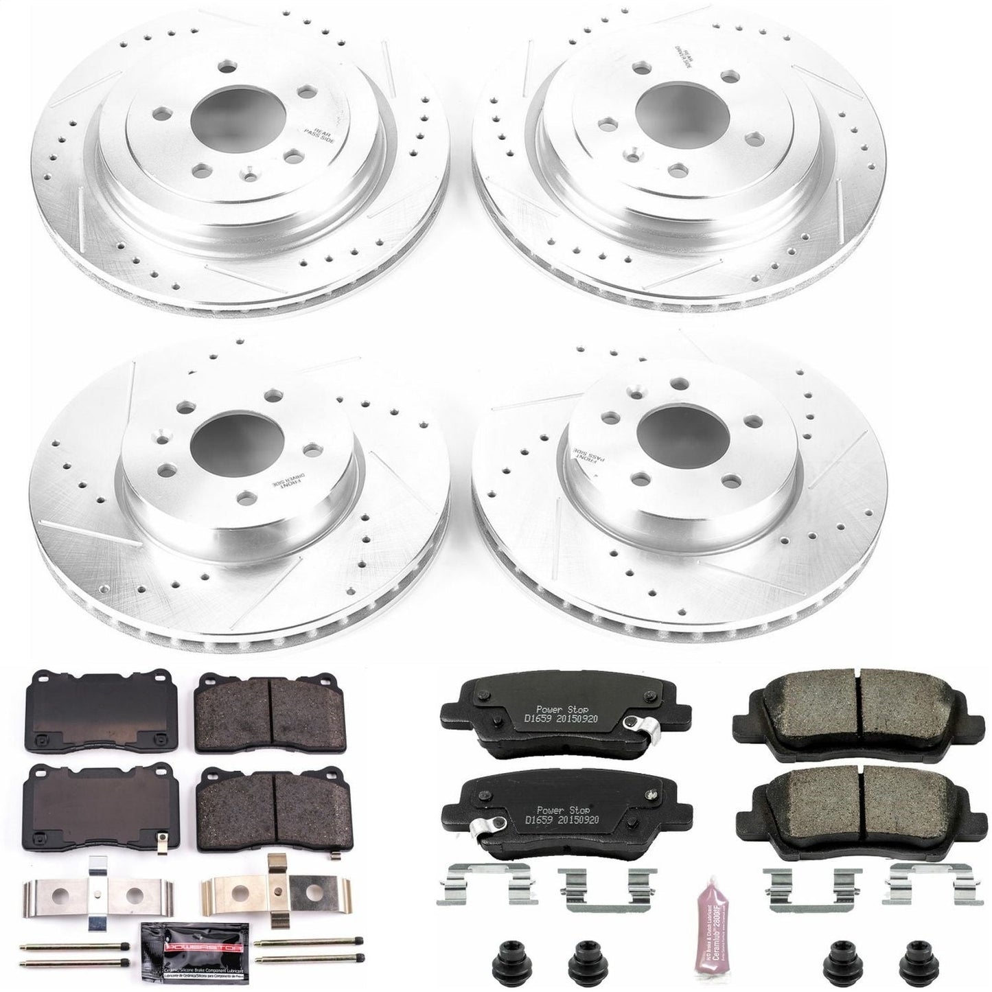 PowerStop Front & Rear Z23 Evolution Sport Brake Kit | Cadillac ATS (13-15) (K6390)