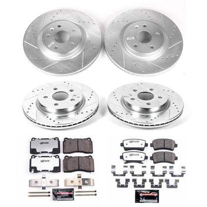 PowerStop Front & Rear Z26 Street Warrior Brake Kit | Buick Regal (14-17) (K6392-26)