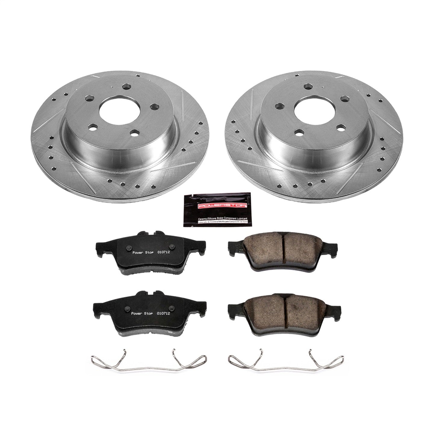 PowerStop Rear Z23 Evolution Sport Brake Kit | Ford C-Max (13-18) (K6398)