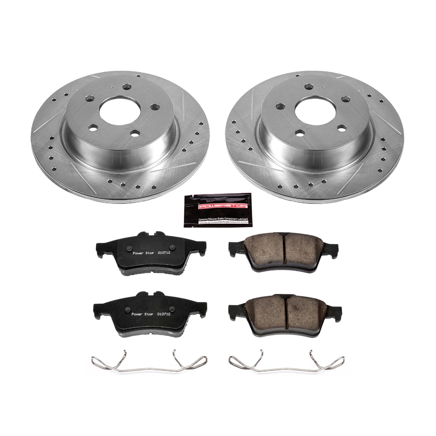 PowerStop Rear Z23 Evolution Sport Brake Kit | Ford C-Max (13-18) (K6398)
