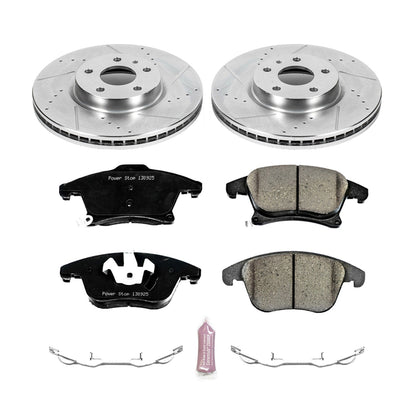 PowerStop Front Z23 Evolution Sport Brake Kit | Ford Fusion (13-19) (K6399)