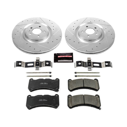 PowerStop Front Z23 Evolution Brake Kit | Ford Mustang (13-14) (K6400)