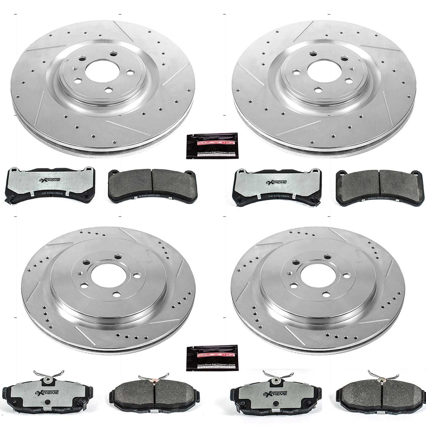 PowerStop Front & Rear Z26 Street Warrior Brake Kit | Ford Mustang (13-14) (K6401-26)