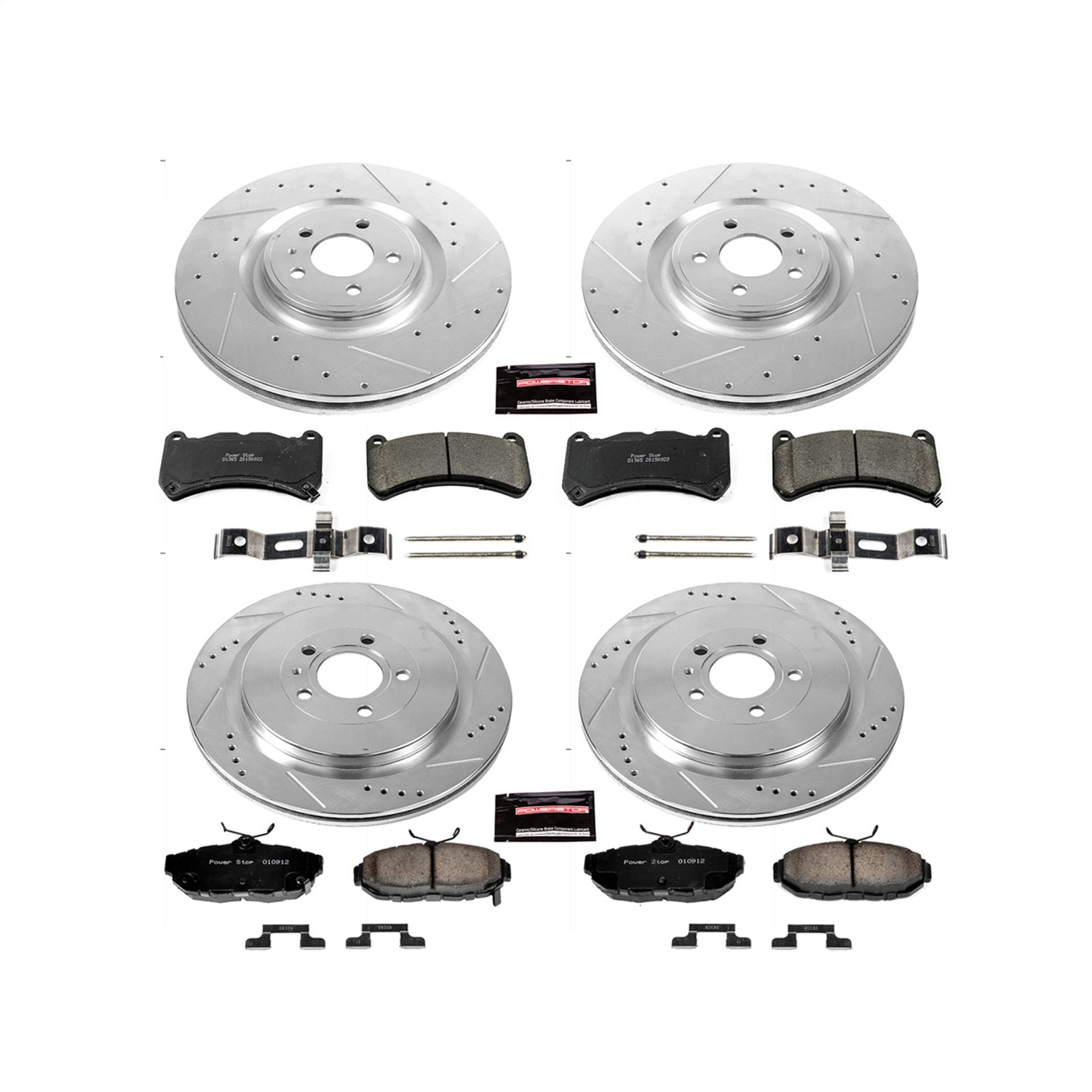 PowerStop Front & Rear Z23 Evolution Brake Kit | Ford Mustang (13-14) (K6401)