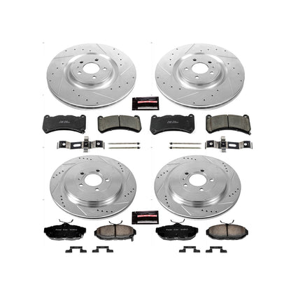 PowerStop Front & Rear Z23 Evolution Brake Kit | Ford Mustang (13-14) (K6401)