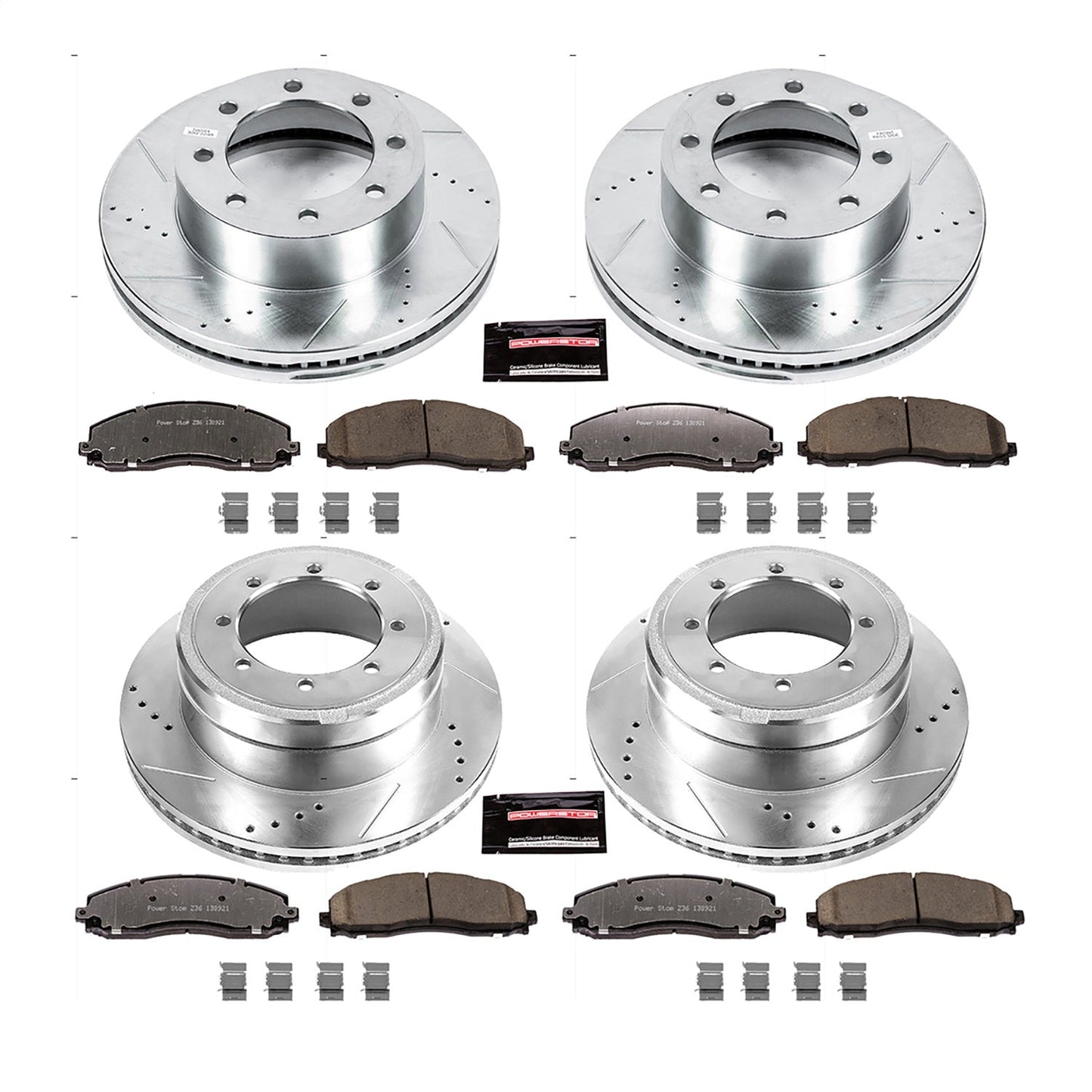 PowerStop Front and Rear Z36 Truck & Tow Brake Kit | Ford F-450 Super Duty (13-16) (K6404-36)