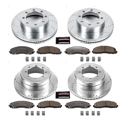 PowerStop Front and Rear Z36 Truck & Tow Brake Kit | Ford F-450 Super Duty (13-16) (K6404-36)