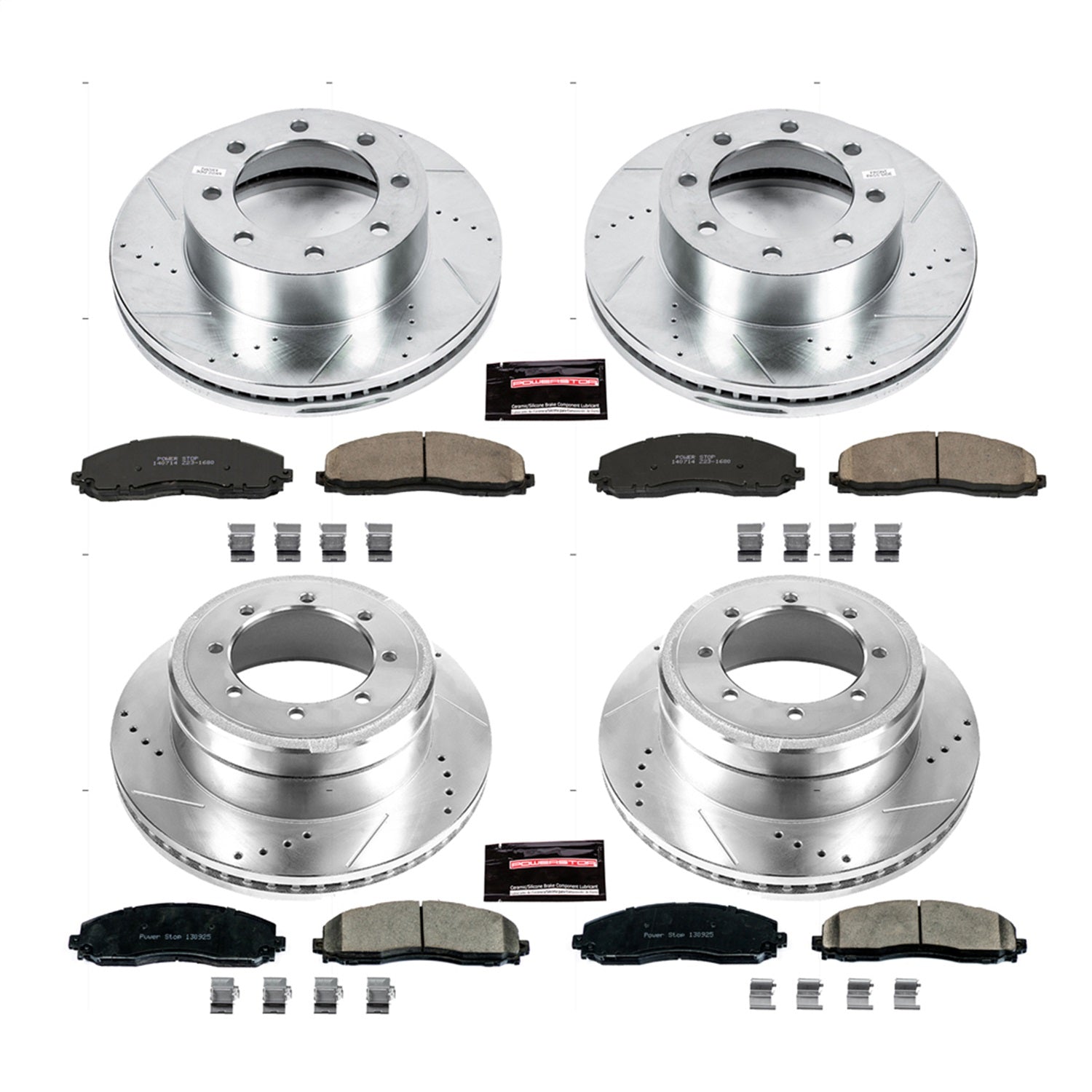 PowerStop Front & Rear Z23 Evolution Brake Kit | Ford F-450 Super Duty (13-16) (K6404)
