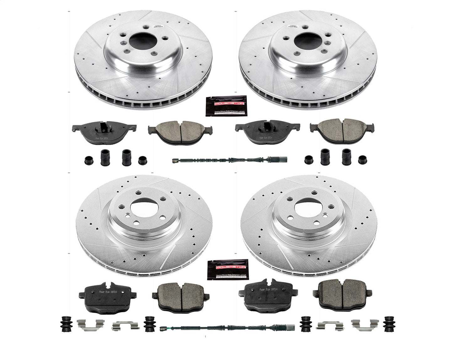 PowerStop Front & Rear Z23 Evolution Brake Kit | BMW 550i GT (10-15) (K6415)