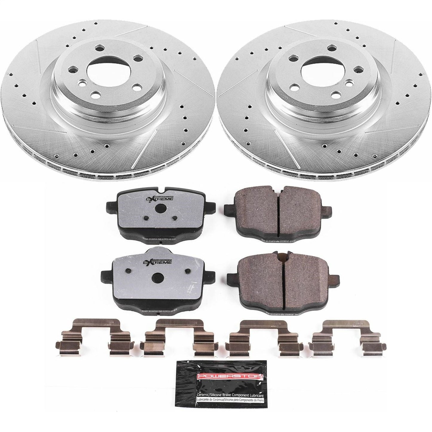 PowerStop Rear Z26 Street Warrior Brake Kit | BMW 550i GT (10-15) (K6416-26)