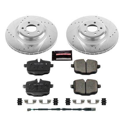PowerStop Z23 Evolution Sport Rear Brake Kit | BMW 550i GT (10-15) (K6416)