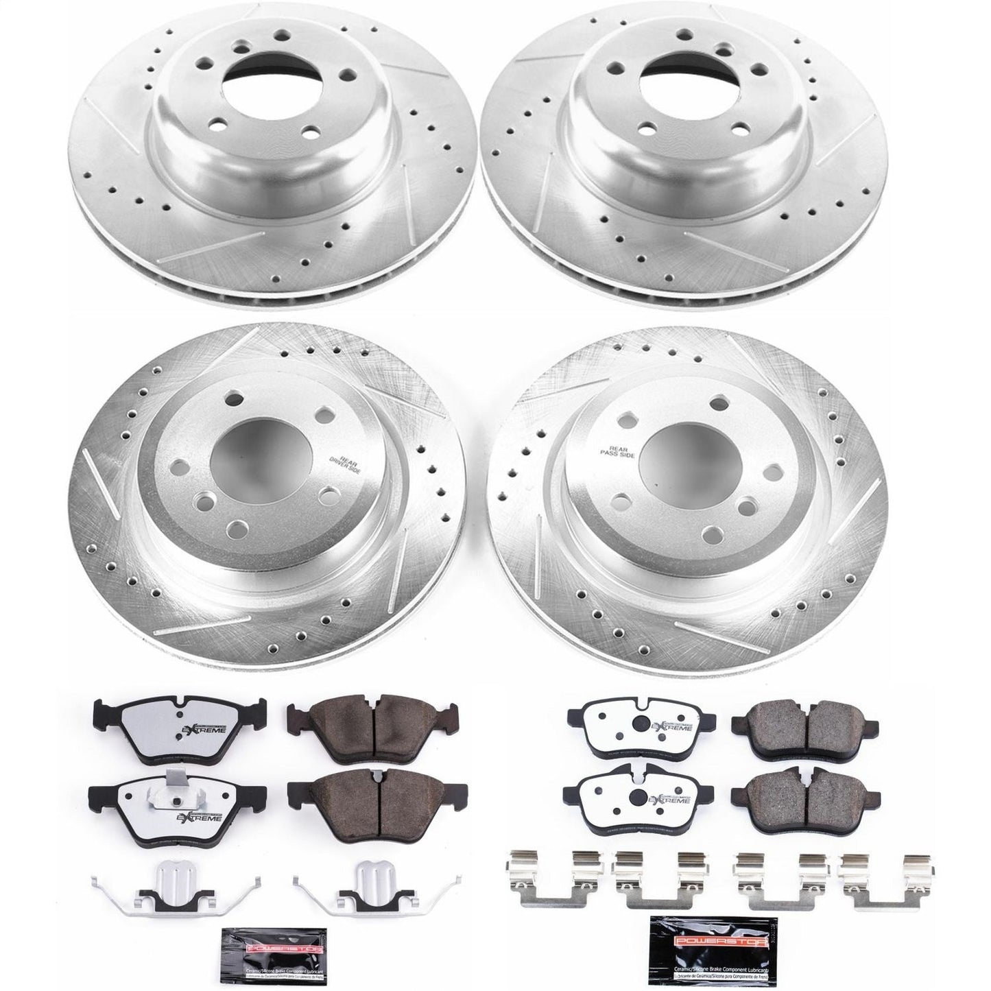 PowerStop Front & Rear Z26 Street Warrior Brake Kit | BMW Z4 (11-16) (K6417-26)