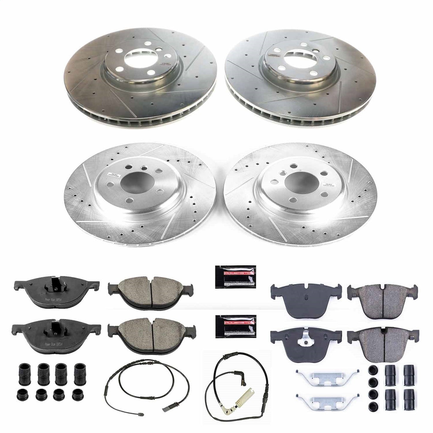 PowerStop Front & Rear Z23 Evolution Sport Brake Kit | BMW 740i (11-15) (K6421)