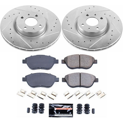 PowerStop Z23 Evolution Sport Front Brake Kit | Fiat 500 (12-18) (K6426)