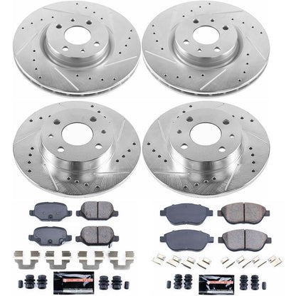 PowerStop Front & Rear Z23 Evolution Sport Brake Kit | Fiat 500 (12-18) (K6427)