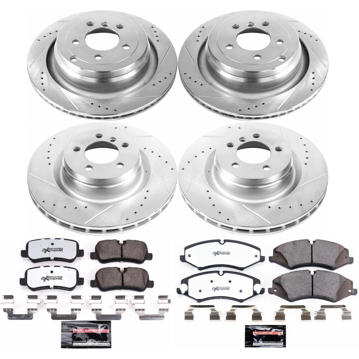 PowerStop Front & Rear Z36 Truck & Tow Brake Kit | Land Rover Range Rover 10-12 (K6476-36)