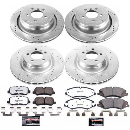 PowerStop Front & Rear Z36 Truck & Tow Brake Kit | Land Rover Range Rover 10-12 (K6476-36)