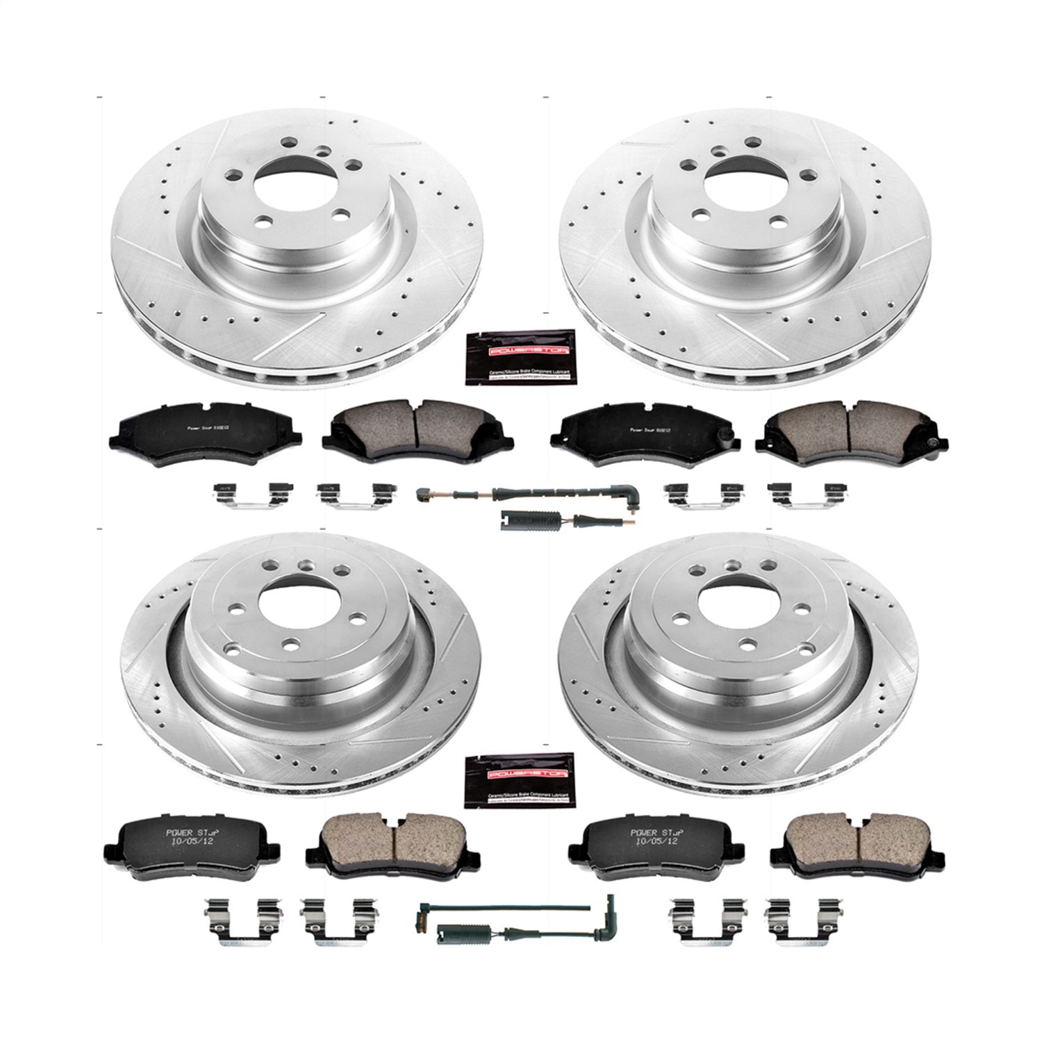 PowerStop Front & Rear Z23 Evolution Sport Brake Kit | Land Rover Range Rover (10-12) (K6476)