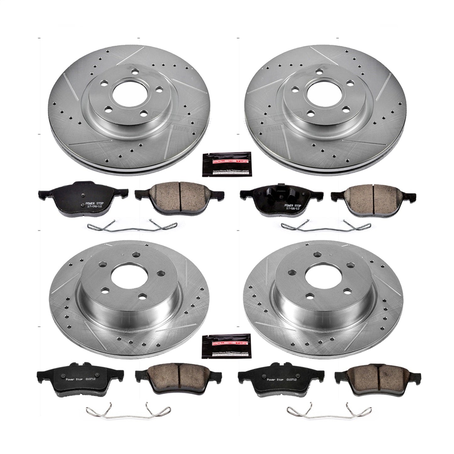 PowerStop Front & Rear Z23 Evolution Sport Brake Kit | Ford C-Max (13-17) (K6477)