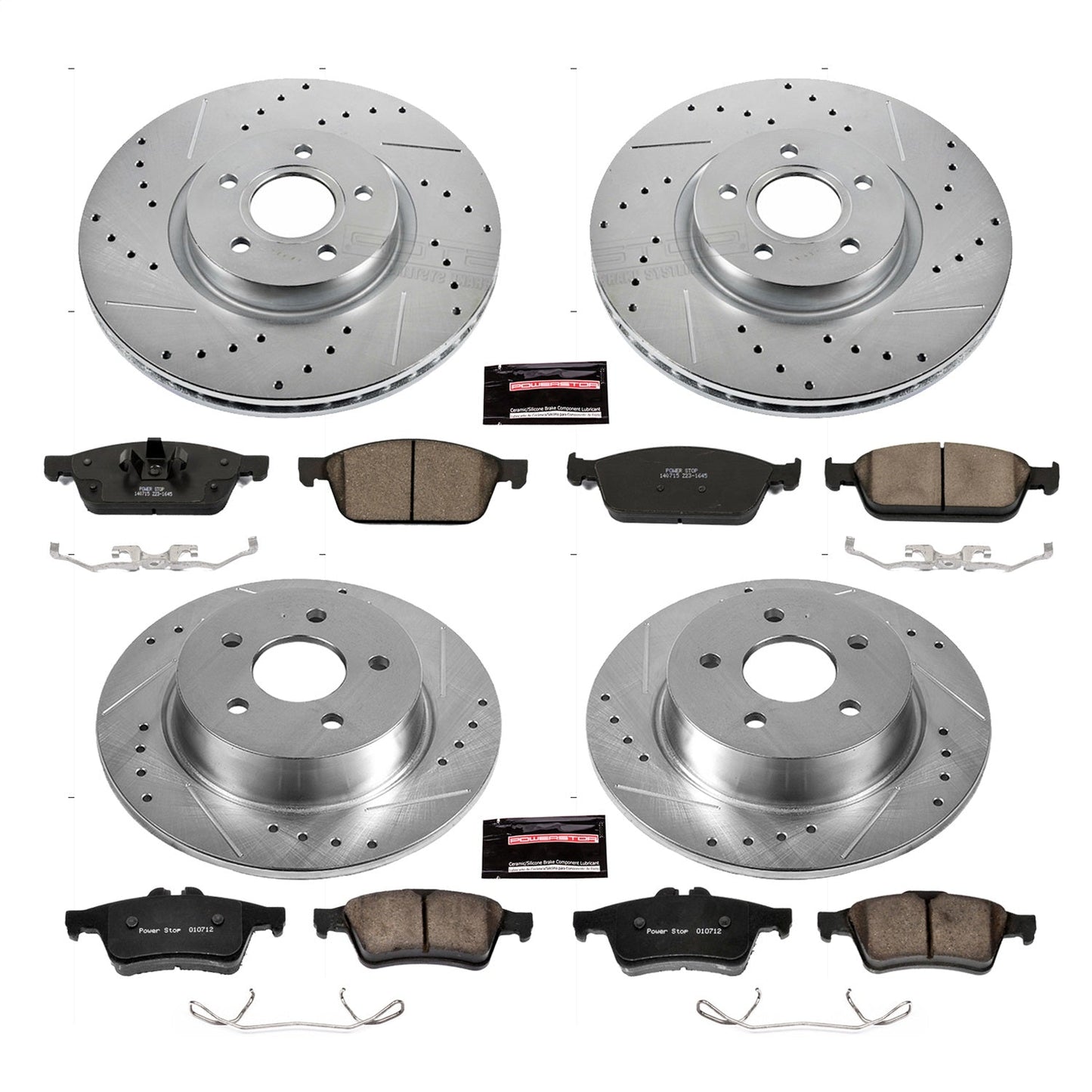 PowerStop Front & Rear Z23 Evolution Sport Brake Kit | Ford Escape (13-16) (K6478)