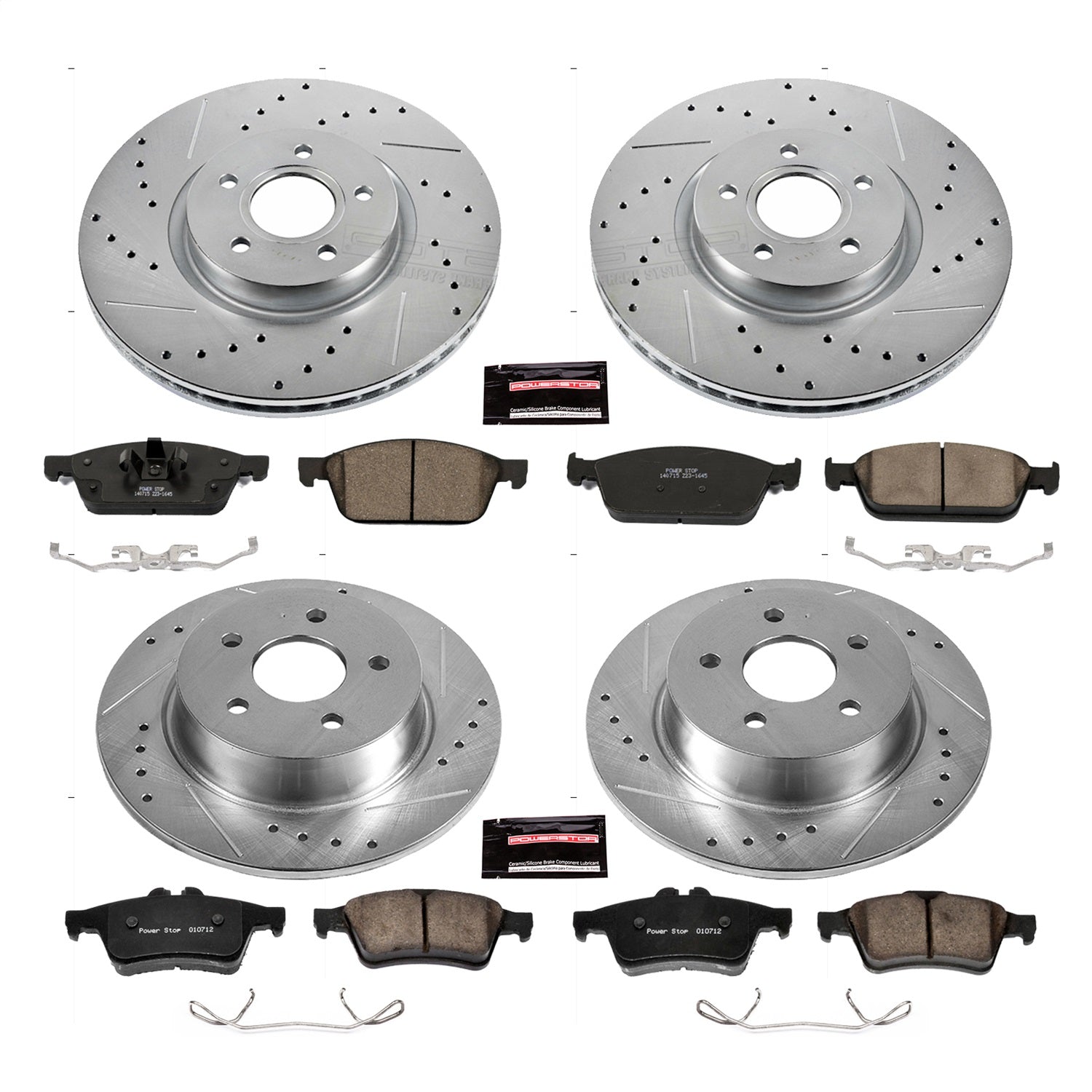 PowerStop Front & Rear Z23 Evolution Sport Brake Kit | Ford Escape (13-16) (K6478)