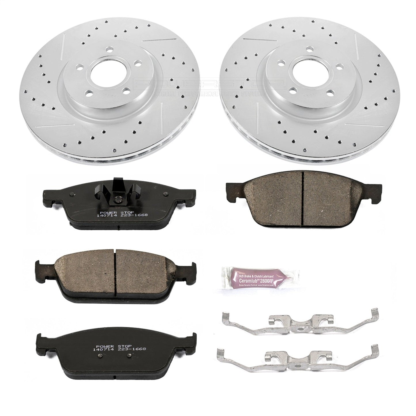 PowerStop Z23 Evolution Sport Front Brake Kit | Ford Focus (13-14) (K6479)