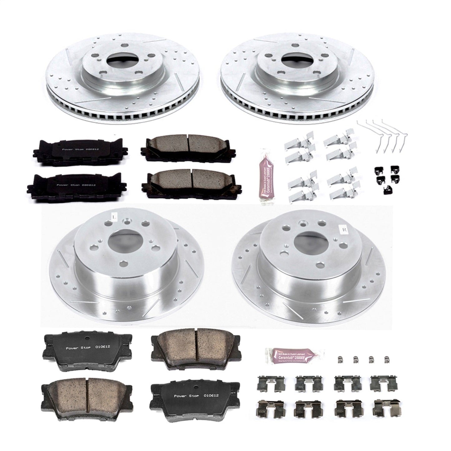 PowerStop Front & Rear Z23 Evolution Sport Brake Kit | Lexus ES300h (13-18) (K6480)
