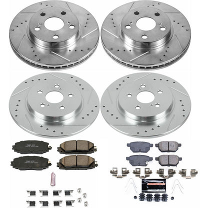 PowerStop Front & Rear Z23 Evolution Sport Brake Kit | Lexus CT200h (11-17) (K6487)