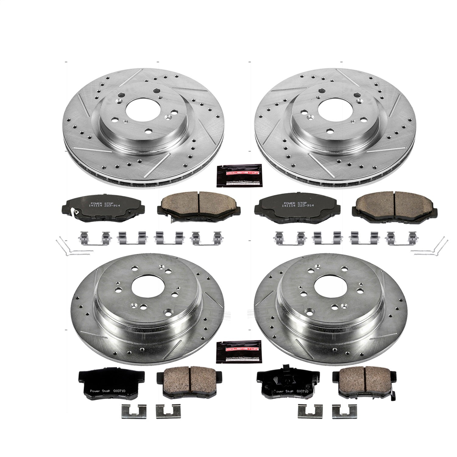 PowerStop Front & Rear Z23 Evolution Sport Brake Kit | Honda CR-V (12-16) (K6489)