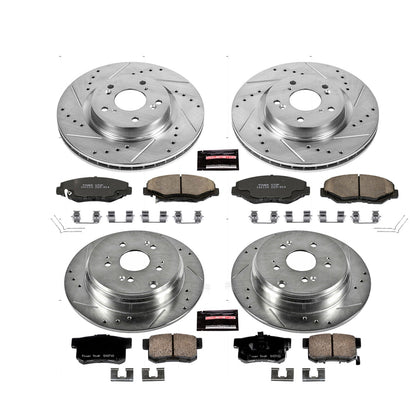 PowerStop Front & Rear Z23 Evolution Sport Brake Kit | Honda CR-V (12-16) (K6489)