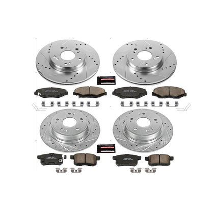 PowerStop Front & Rear Z23 Evolution Sport Brake Kit | Honda Accord (13-17) (K6491)