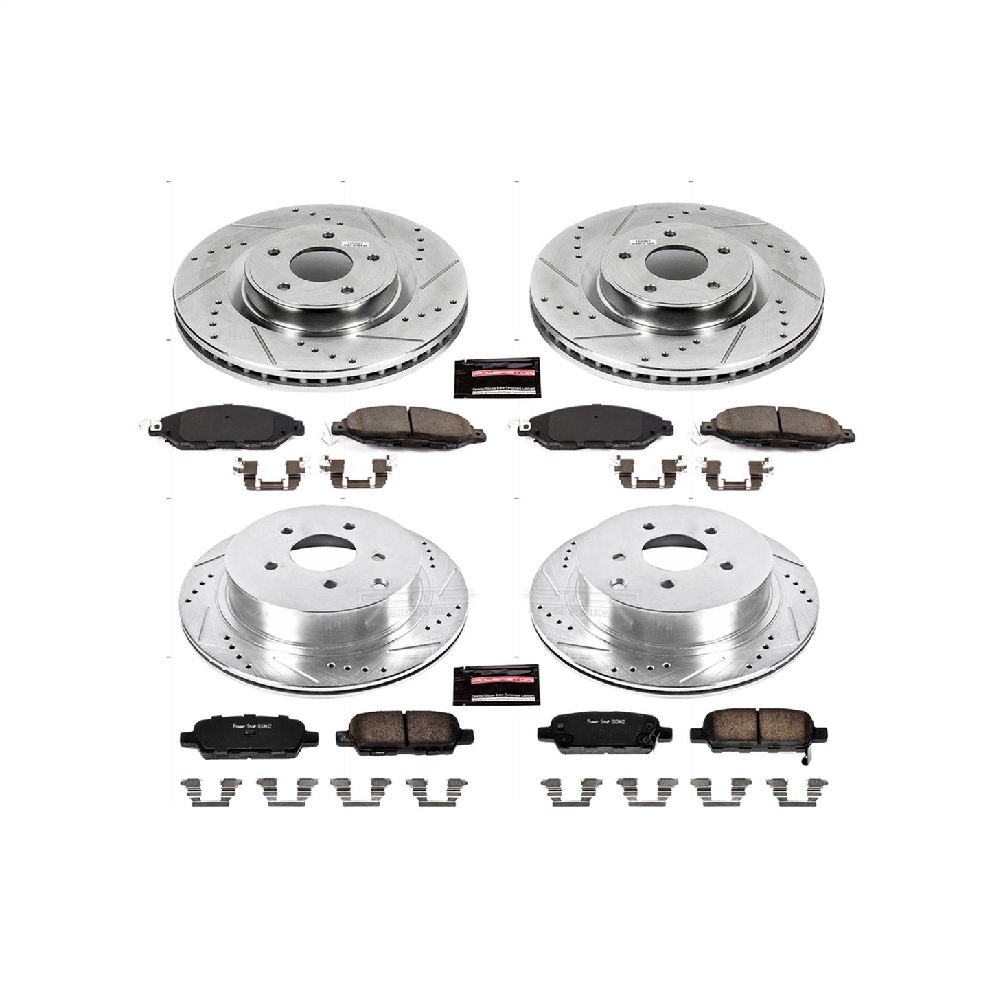 PowerStop Front & Rear Z23 Evolution Sport Brake Kit | Infiniti JX35 (13) (K6497)