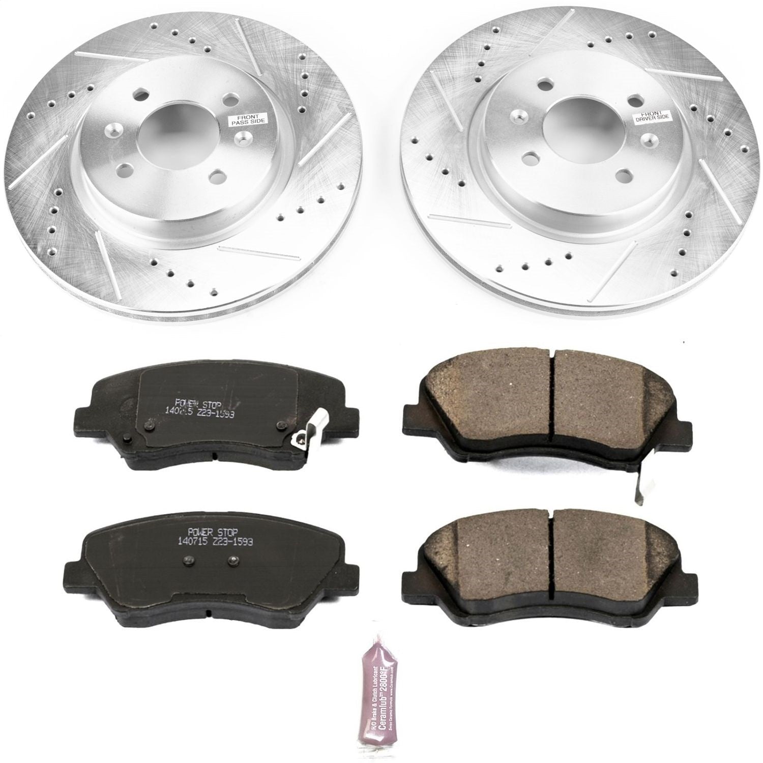 PowerStop Z23 Evolution Sport Front Brake Kit | Kia Rio (12-18) (K6499)