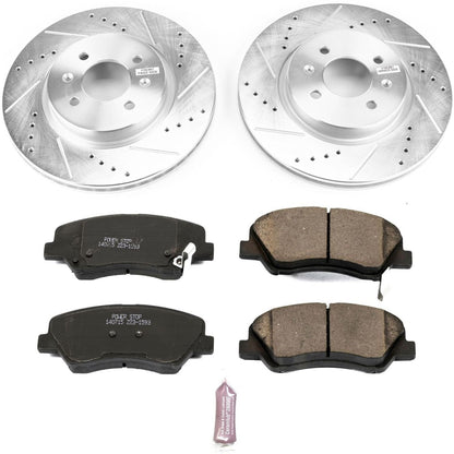 PowerStop Z23 Evolution Sport Front Brake Kit | Kia Rio (12-18) (K6499)