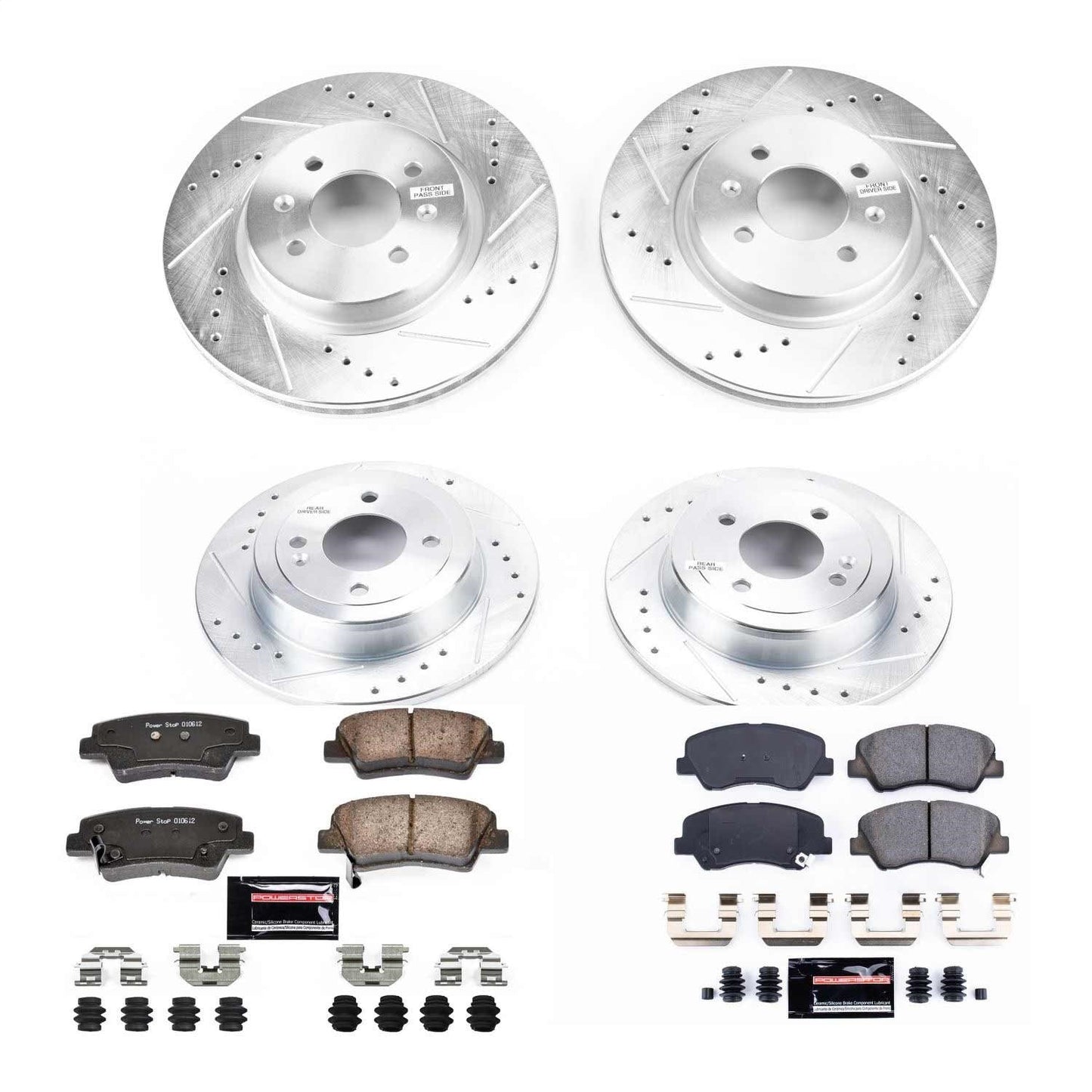 PowerStop Front & Rear Z23 Evolution Sport Brake Kit | Kia Rio (12-18) (K6500)